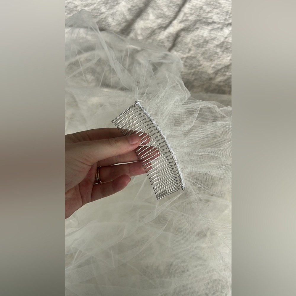 Long Cathedral Veil with Blusher